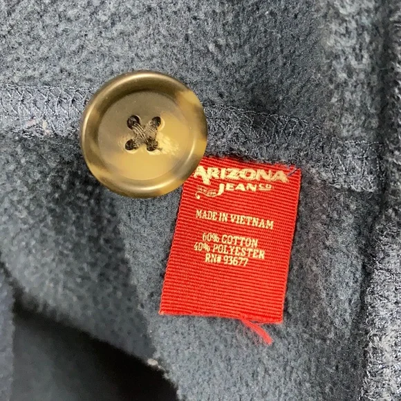 Arizona Jean Co. Navy Blue Button Up Sweater XL - Picture 8 of 9